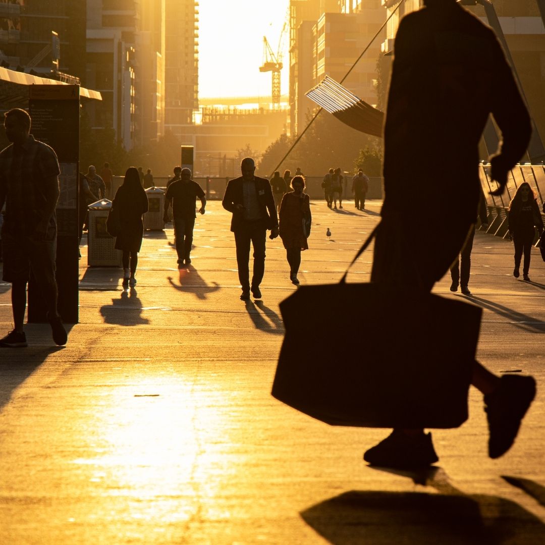 people walking on street